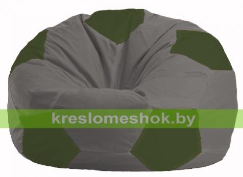 Кресло мешок Мяч М1.1-350 (основа серая, вставка оливковая тёмная)