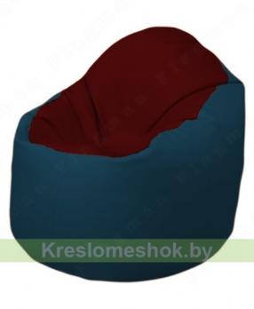 Кресло-мешок Браво Б1.3-F08F04 (бордовый, тёмно-синий)