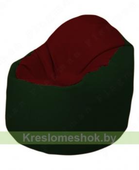 Кресло-мешок Браво Б1.3-F08F05 (бордовый, тёмно-зелёный)