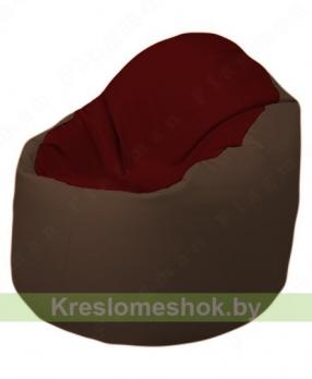 Кресло-мешок Браво Б1.3-F08F26 (бордовый - коричневый)