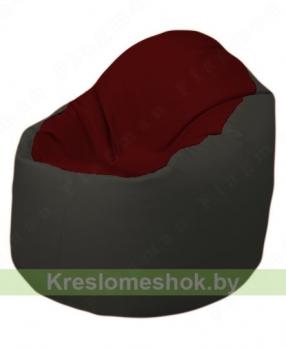 Кресло-мешок Браво Б1.3-F08F38 (бордовый - чёрный)