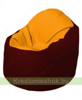 Кресло-мешок Браво Б1.3-F06F08 (желтый - бордовый)