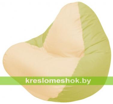 Кресло мешок RELAX Г4.1-053 (основа оливковая, вставка бежевая)