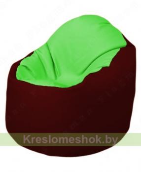 Кресло-мешок Браво Б1.3-F07F08 (салатовый - бордовый)