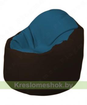 Кресло-мешок Браво Б1.3-F03F01 (синий, темно-коричневый)