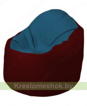 Кресло-мешок Браво Б1.3-F03F08 (синий - бордовый)
