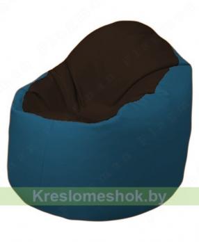 Кресло-мешок Браво Б1.3-F01F03 (темно-коричневый, синий)
