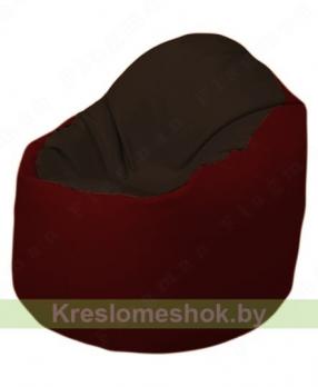 Кресло-мешок Браво Б1.3-F01F08 (темно-коричневый, бордовый)