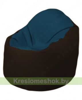 Кресло-мешок Браво Б1.3-F04F01 (темно-синий, темно-коричневый)