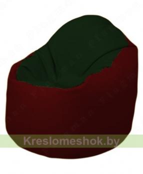 Кресло-мешок Браво Б1.3-F05F08 (темно-зеленый, бордовый)