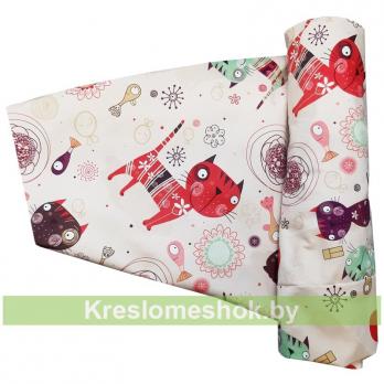 Наружный чехол для кресла мешка груши (макси) Cats 01 (велюр)