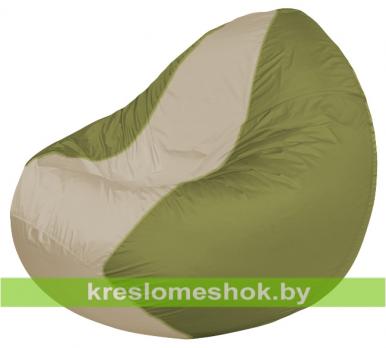 Кресло мешок Classic К2.1-70 (основа оливковая, вставка бежевая)