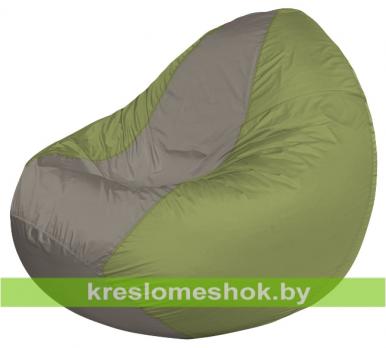Кресло мешок Classic К2.1-71 (основа оливковая, вставка серая)