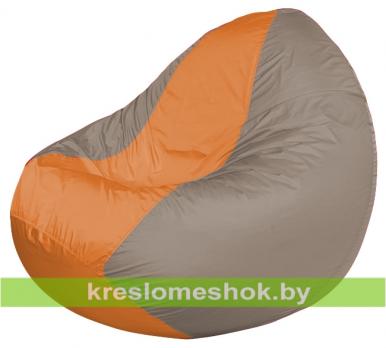 Кресло мешок Classic К2.1-88 (основа серая, вставка оранжевая)