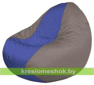 Кресло мешок Classic К2.1-89 (основа серая, вставка синяя)