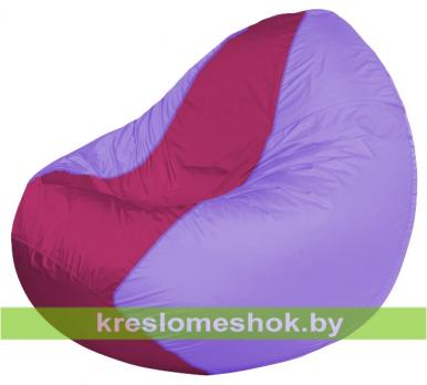 Кресло мешок Classic К2.1-109 (основа сиреневая, вставка фуксия)