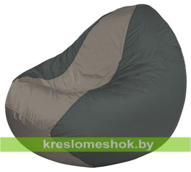 Кресло мешок Classic К2.1-115 (основа серая тёмная, вставка серая)