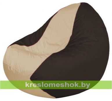 Кресло мешок Classic К2.1-152 (основа коричневая, вставка бежевая)