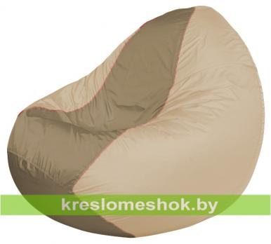 Кресло мешок Classic К2.1-188 (основа бежевая, вставка бежевая тёмная)